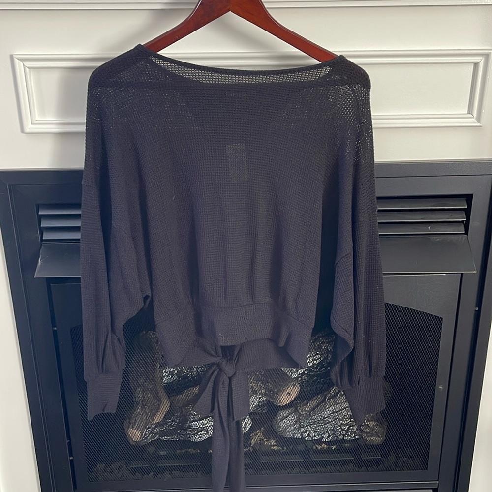 EXPRESS Top with Bow and Peek-a-boo back